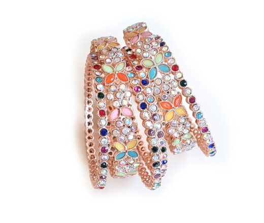 20260417_112211 Conjunto de 6 pulseiras indianas com pedrarias Jardim de Basant