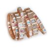 Conjunto de 6 pulseiras indianas de metais design borboleta e flores