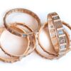 Conjunto de 6 pulseiras indianas de metais design borboleta e flores