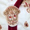 20260506_155814 Sherwani Indiano Luxo Creme com Bordados Zari, Pedrarias, Dupatta e Churidar