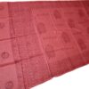 Chadar indiano (manto de oração) de Ganesha e mantras vermelho coral