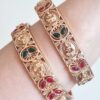 Conjunto de 2 pulseiras indianas Braceletes Realeza de Jaipur