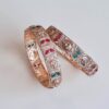 Conjunto de 2 pulseiras indianas Braceletes Realeza de Jaipur