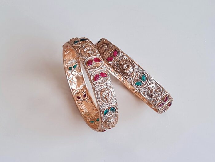 Conjunto de 2 pulseiras indianas Braceletes Realeza de Jaipur