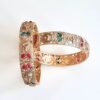 Conjunto de 2 pulseiras indianas Braceletes Realeza de Jaipur