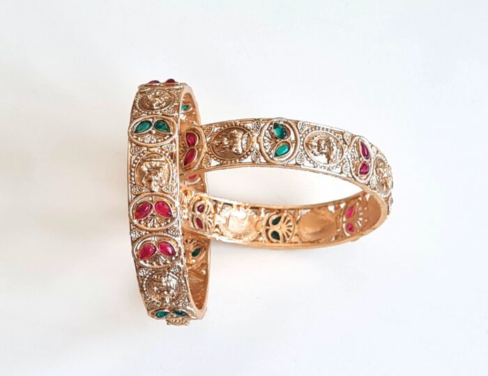 Conjunto de 2 pulseiras indianas Braceletes Realeza de Jaipur