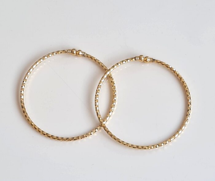 Conjunto de 2 pulseiras indianas Golden Chudi