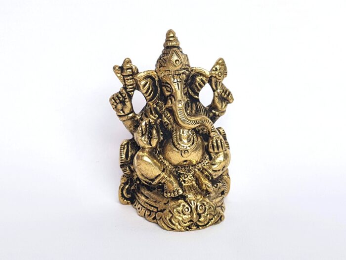 20260529_175331 Estátua pequena do Deus Ganesha Chaturbhuja Vaibhav (O Majestoso)
