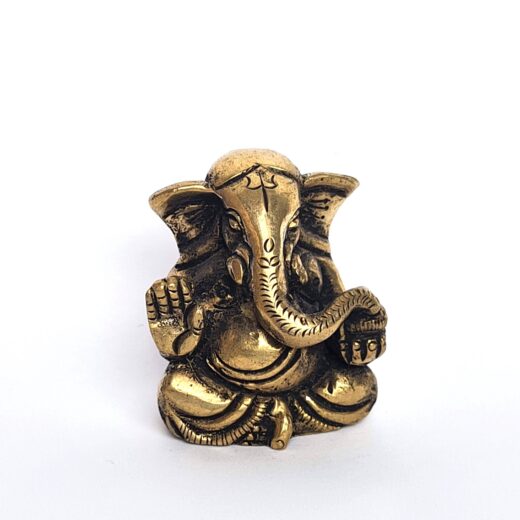 Estátua Mini do Deus Ganesha Shanti-Trishula (O Pacificador)