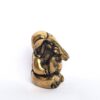 Estátua pequena do Deus Ganesha Tripundra Vighnaharta