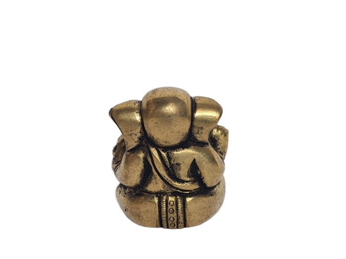 Estátua pequena do Deus Ganesha Tripundra Vighnaharta