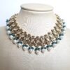 Conjunto completo de semi joia indiana para festas Saraswati Green
