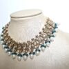 Conjunto completo de semi joia indiana para festas Saraswati Green