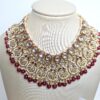 Conjunto completo de semi joia indiana para festas Durga Gold