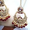 Conjunto completo de semi joia indiana para festas Durga Gold