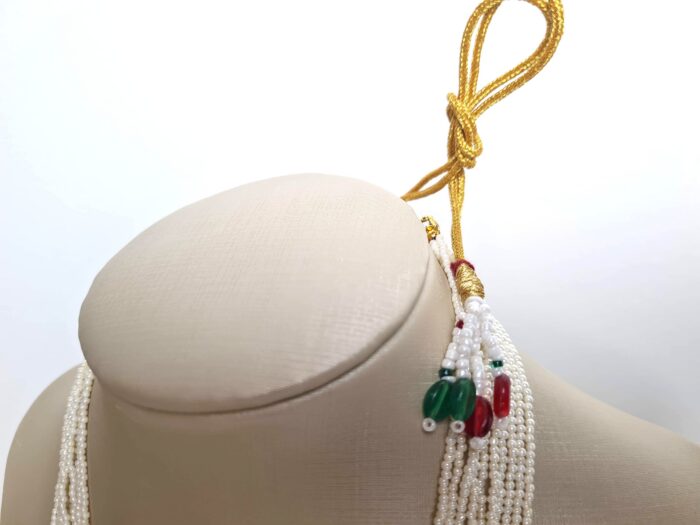 Conjunto completo de semi joia indiana para festas Parvati Green