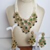 Conjunto completo de semi joia indiana para festas Parvati Green