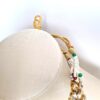 Conjunto completo de semi joia indiana para festas Lakshmi Red Gold