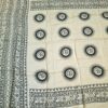 Chadar indiano (manto de oração) de Om e mantras amarelo e preto