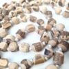 Japamala indiano de 108 contas grande de Tulasi 12mm a 14mm