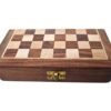 Jogo de Xadrez em Miniatura de Madeira para viagem (Artesanato Indiano)