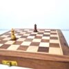 Jogo de Xadrez em Miniatura de Madeira para viagem (Artesanato Indiano)
