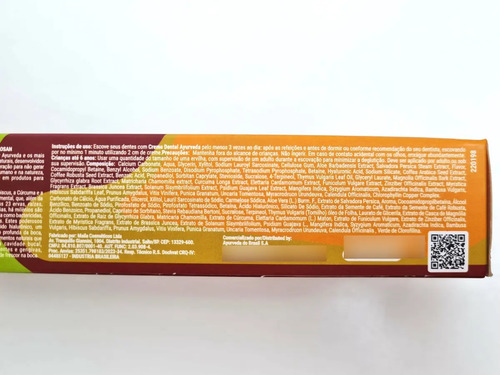 Kit 3 Creme Dental Ayurvèdika Sabor Wild Mint Sem Flúor 100g