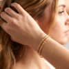 Conjunto de 2 pulseiras indianas Golden Chudi