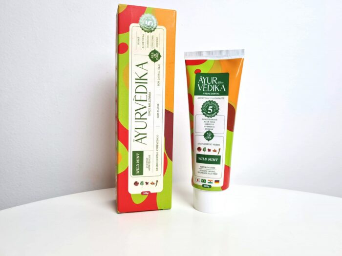 Kit 6 Creme Dental Ayurvèdika Sabor Wild Mint Sem Flúor 100g