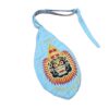 Japamala Bead Bag estampa bordada de Narasimha azul