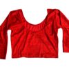 20260517_122032 Choli blusinha para usar com saree em veludo vermelho