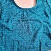 Choli blusinha para usar com saree em azul com pontos de luz
