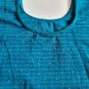 Choli blusinha para usar com saree em azul com pontos de luz