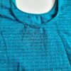 Choli blusinha para usar com saree em azul com pontos de luz
