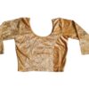 Choli blusinha para usar com saree em veludo dourado