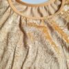 Choli blusinha para usar com saree em veludo dourado