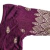 Choli blusinha para usar com saree em bordô bordado