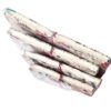 Kit com 4 cadernos indianos artesanais estampa floral de tecido