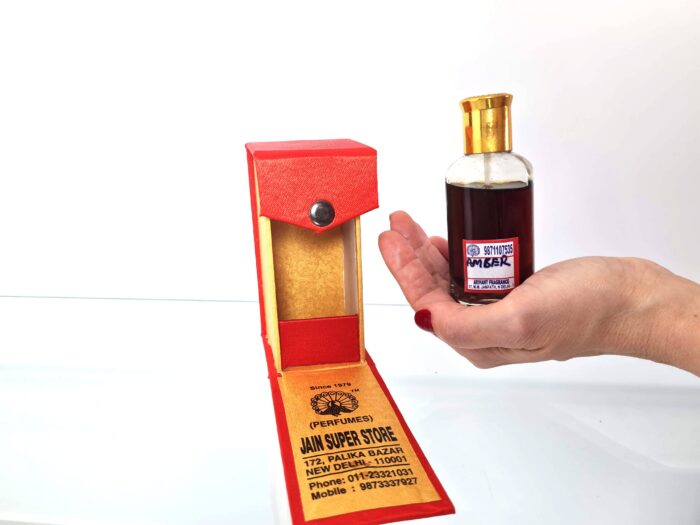 Perfume indiano natural e artesanal da Jain Perfumers Amber 45ml