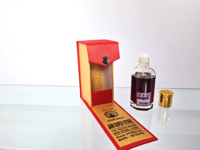 Perfume indiano natural e artesanal da Jain Perfumers Amber 45ml