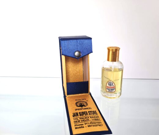 Perfume indiano natural artesanal da Jain Perfumers aroma Mausam 45ml