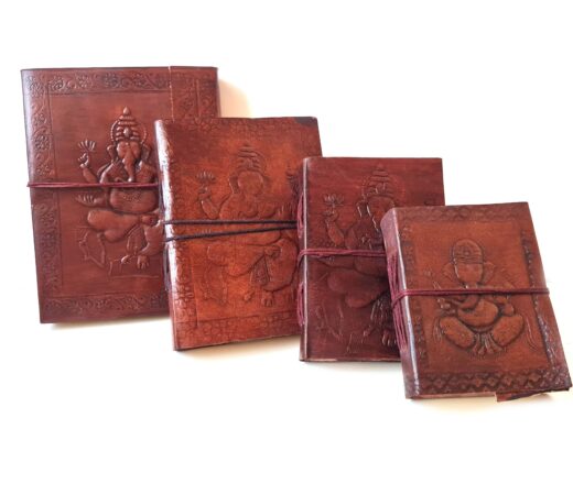 Cadernos de couro indianos de Ganesha