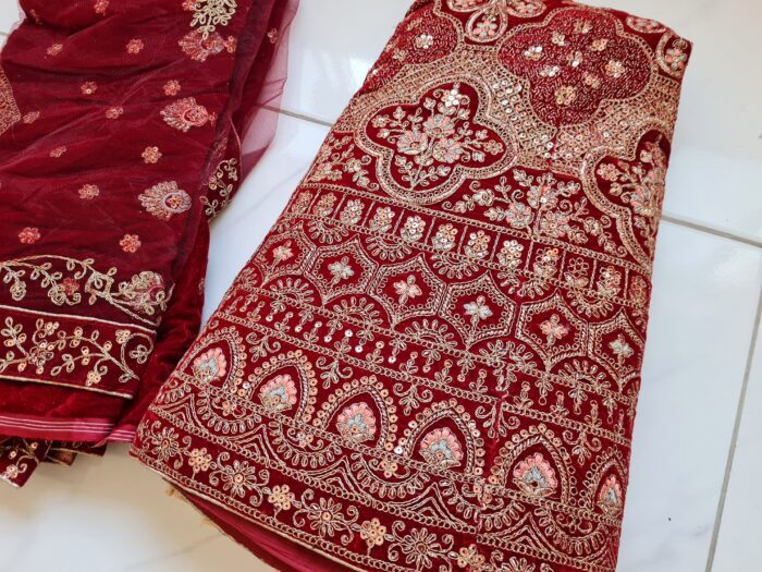 Vestuário completo de noiva indiana luxo Lehenga Choli Dupatta Raj Laxmi
