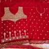 Vestuário completo de noiva indiana luxo Lehenga Choli Dupatta Raj Laxmi