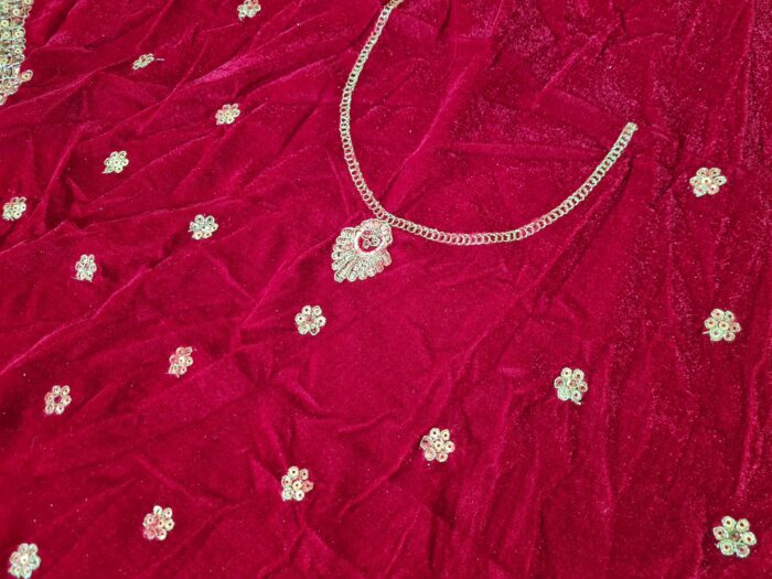 Vestuário completo de noiva indiana luxo Lehenga Choli Dupatta Raj Laxmi