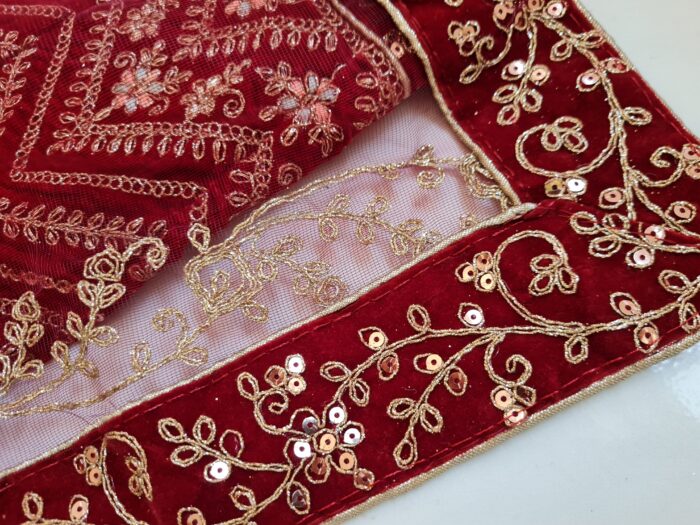 Vestuário completo de noiva indiana luxo Lehenga Choli Dupatta Raj Laxmi