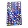 Kit de caderno e caneta indianos de miçangas azul royal