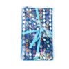 Kit de caderno e caneta indianos de miçangas azul turquesa