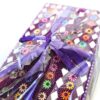 Kit de caderno e caneta indianos de miçangas roxo
