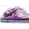 Kit de caderno e caneta indianos de miçangas roxo